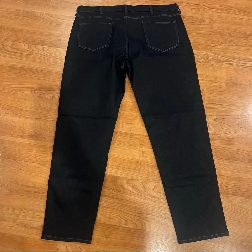 NWOT Banana Republic Men's traveler jeans taper fit size 42x34 dark wash - Picture 12 of 12